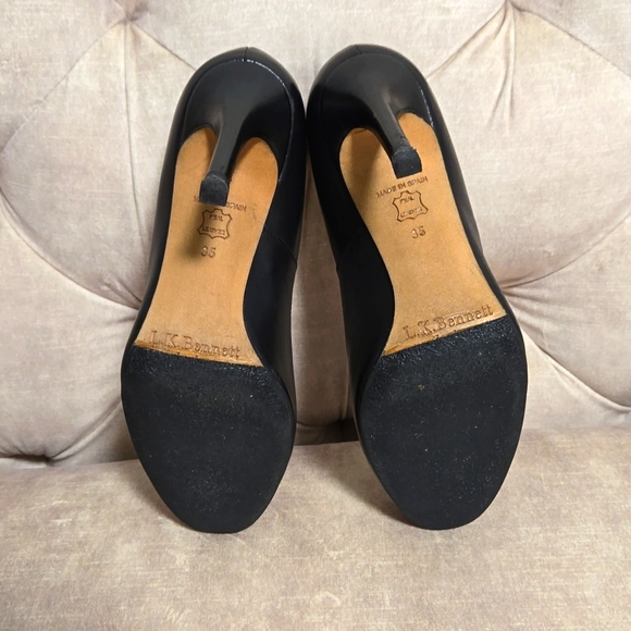 L.K.Bennett London Harper heels/pumps, black leather, size EU 35/US 5. - Picture 5 of 6
